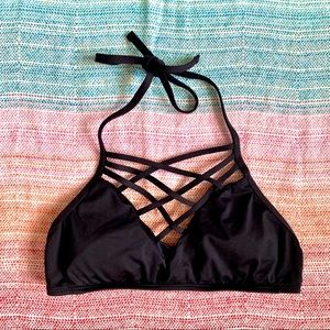 Strappy Halter Bikini Top